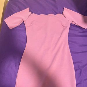 Charlotte Russe pink dress (USED) Size sm